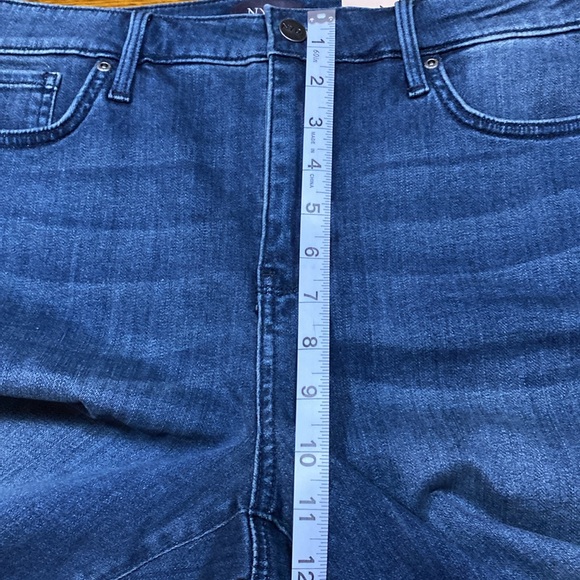 NWT NYDJ Jeans Size 14 Blue Sheri Slim Ankle Slightly Distressed Stretch - Picture 6 of 15